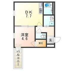 北加賀屋駅 徒歩10分 2階の物件間取画像